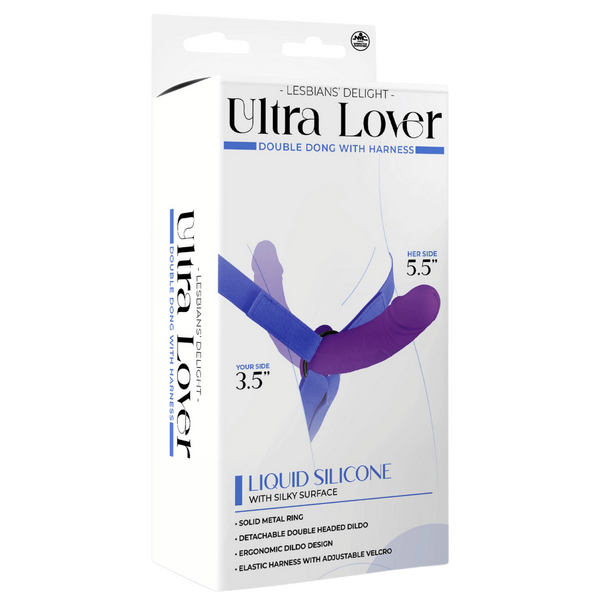 Ultra Lover Double Dong Penetrix with Harness – Ergonomic Silicone Dildo Set > Dildos > Strap On Dildos