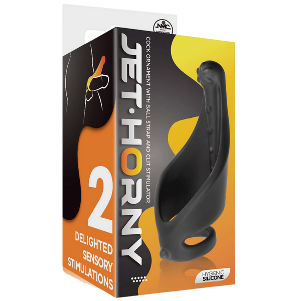 Cock Ring with Ball Strap and Clit Stimulator – Strap-On Cock Ring > Sex Toys > Couples Toys