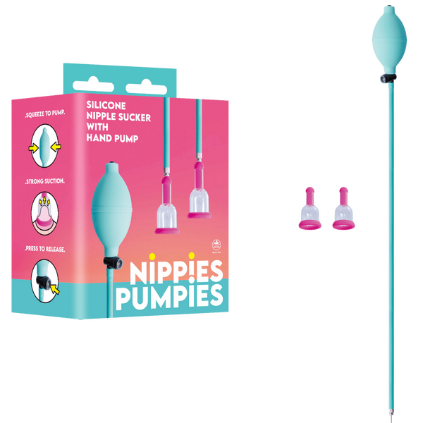 Nippies Pumpies Silicone Nipple Sucker – 51.6cm Hose Nipple Pump > Sex Toys > Nipple Suckers