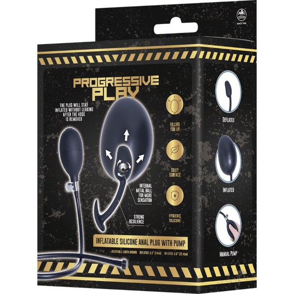 Silicone Inflatable Anal Plug With Removable Hose 14-22 Cm > Anal Range > Butt Plugs
