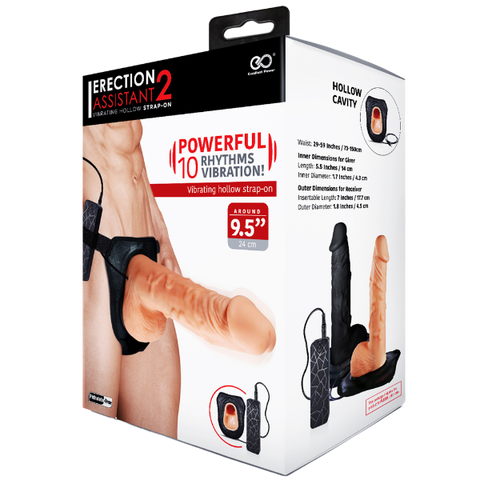 Erection Assistant 2 – 9.5 Inch Strap-On > Dildos > Hollow Strap Ons