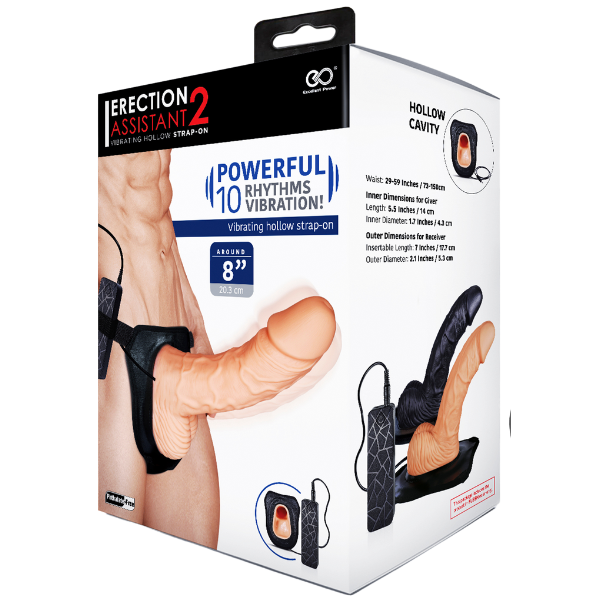 Erection Assistant 2 – 8 Inch Strap-On > Dildos > Hollow Strap Ons
