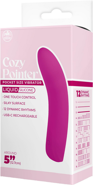 Cozy Pointer – Silicone 10 Rhythm Rechargeable 5 Inch Vibrator > Vibrators > Standard Vibrators
