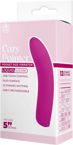 Cozy Pointer – Silicone 10 Rhythm Rechargeable 5 Inch Vibrator > Vibrators > Standard Vibrators