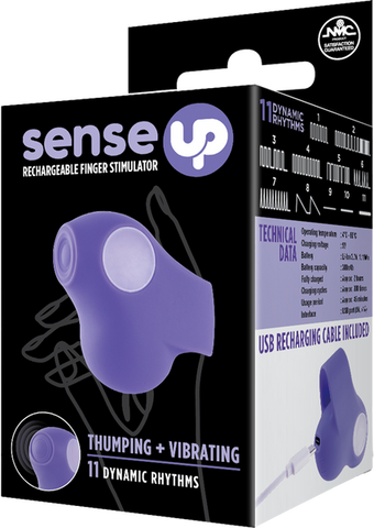 Rechargeable Finger Stimulator (Purple) – 11 Rhythm Thumping and Vibrating Finger Vibrator > Vibrators > Finger Vibrators