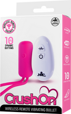 Crush On - Wireless Remote Vibrating Bullet – USB Rechargeable Silicone Bullet Vibrator > Vibrators > Mini Vibrators