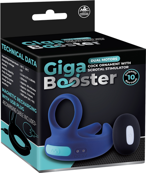 Dual Motor Cock Ring with Scrotal Stimulator – Rechargeable Splashproof Silicone Toy > Cock Ring > Vibrating