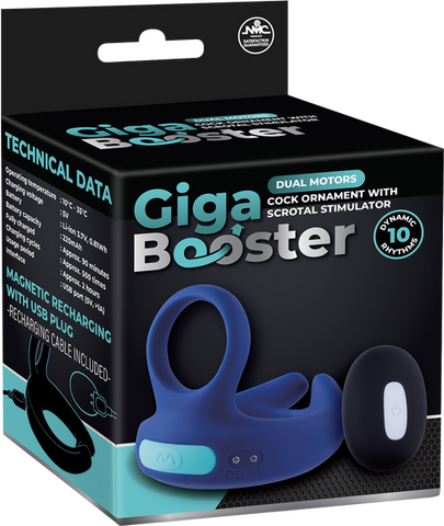 Dual Motor Cock Ring with Scrotal Stimulator – Rechargeable Splashproof Silicone Toy > Cock Ring > Vibrating