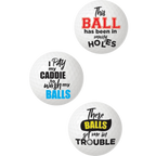 Balls Deep Novelty Golf Balls – Set of 3 Humorous Golf Ball Set > Novelties > Gag Gifts