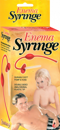 Enema Syringe – Durable Soft Pump and Hose with Double-Sided Plastic Tip for Anal and Vaginal Use Default Title > Essentials > Feminine Care