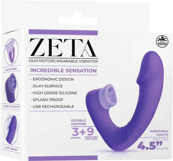 Dual Motor Wearable Vibrator – Splashproof 4.5 Inch USB Rechargeable Vibrator > Vibrators >