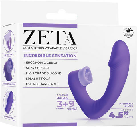 Dual Motor Wearable Vibrator – Splashproof 4.5 Inch USB Rechargeable Vibrator > Vibrators >