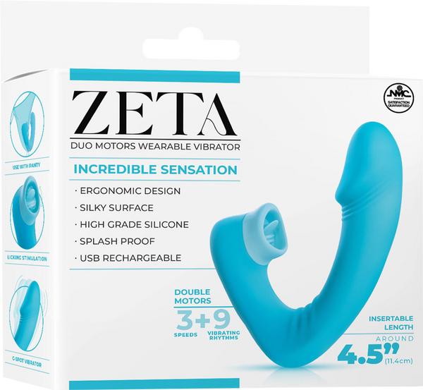 Dual Motor Wearable Vibrator – Splashproof 4.5 Inch USB Rechargeable Vibrator > Vibrators >
