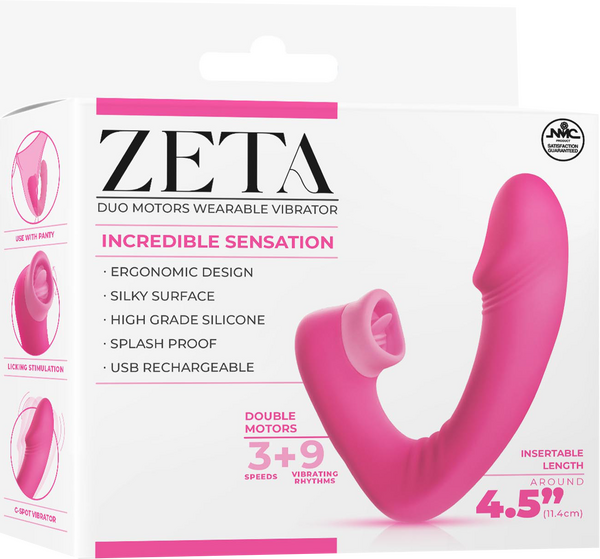 Dual Motor Wearable Vibrator – Splashproof 4.5 Inch USB Rechargeable Vibrator > Vibrators >
