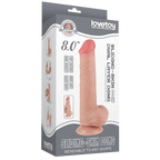 Dual Layer Sliding Skin Dildo - 8 Inch Realistic Dual Density Core > Dildos > Realistic Dildos