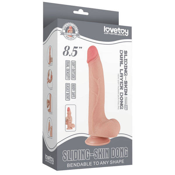 8.5 Inch Dual Density Sliding Skin Handcrafted Dildo > Dildos > Realistic Dildos