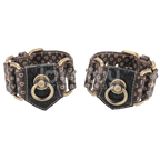 Deluxe PU Handcuffs With Vintage Bronze Spikes – Luxury Restraint Accessory > Bondage Gear > Restraints