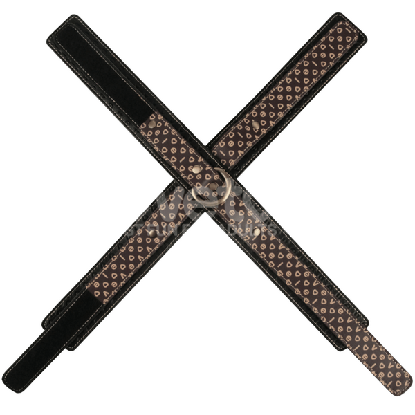 Rebellion Reign Crossed Handcuffs – Premium PU Wrist Cuffs with Velcro Closure > Bondage Gear > Restraints