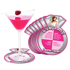 Bride to Be - Truth or Dare Game Coasters Set > Novelties > Bachelor & Bachelorette Items