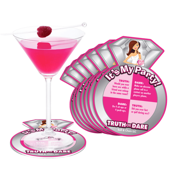 Bride to Be - Truth or Dare Game Coasters Set > Novelties > Bachelor & Bachelorette Items