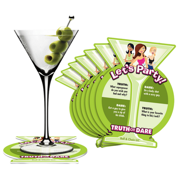 Truth or Dare Party Coasters – Party Game Accessories > Novelties > Party Supplies