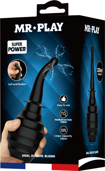 Anal Douche Black Large Capacity – Ergonomic Flexible Nozzle Anal Douche > Essentials > Douches