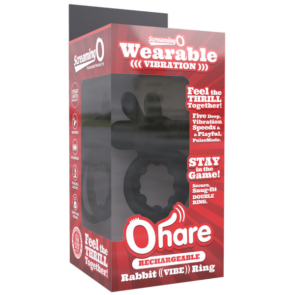 Ohare (Black | Blue | Green) – Rechargeable Silicone Rabbit Vibrating Cock Ring > Cock Ring > Vibrating