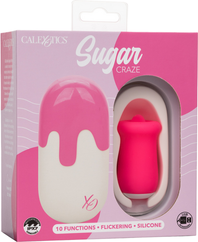 Sugar Craze – Flickering Tongue Stimulator with Travel Case Compact Vibrator > Vibrators > Ladies > Clitoral Vibrators and Stimulators