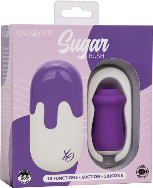 Sugar Rush – Silicone Suction Stimulator with 10 Functions and Travel Case > Vibrators > Ladies > Clitoral Vibrators and Stimulators