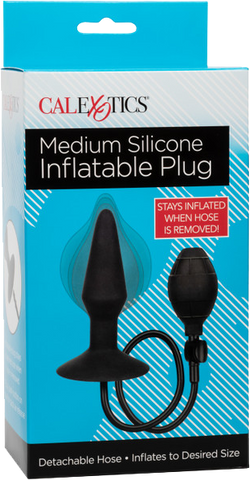 CalExotics Medium Silicone Inflatable Plug – Inflatable Anal Plug with Detachable Hose > Anal Range > Tunnel and Stretchers