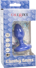 Cheeky Gems Medium Rechargeable Vibrating Probe – Flexible Silicone Vibrator > Anal Range > Jewel Butt Plugs