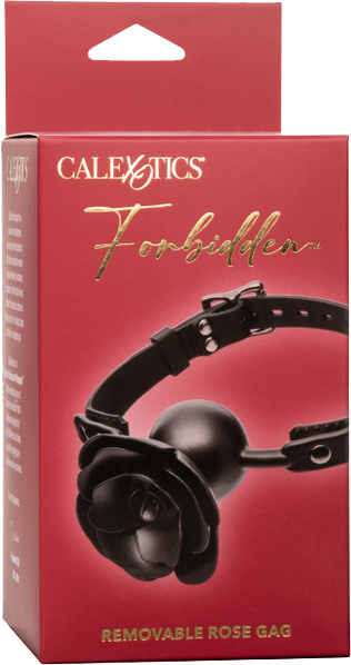 Forbidden Removable Rose Gag – Adjustable Breathable Fetish Accessory > Bondage Gear > Gags and Bits