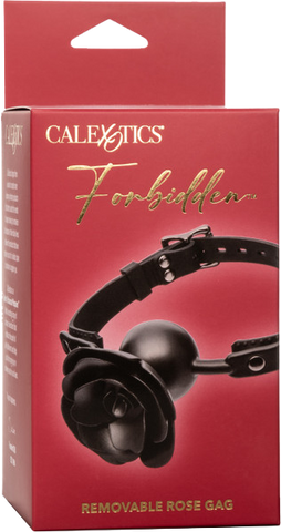 Forbidden Removable Rose Gag – Adjustable Breathable Fetish Accessory > Bondage Gear > Gags and Bits