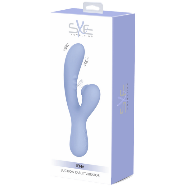 Jena Suction Rabbit Vibrator – Waterproof Silicone Rechargeable 22cm > Vibrators > Ladies > Rabbit