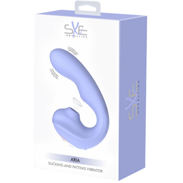 Aria Sucking & Patting – Waterproof Silicone Rechargeable Vibrator > Sex Toys For Ladies > Clitoral Vibrators and Stimulators