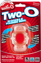 Two-O Vibrating Ring – Dual Motor Stretchy Silicone Couples Vibrator Ring > Cock Ring > Vibrating