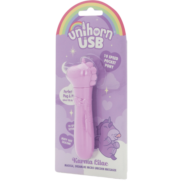 Unihorn Karma Lilac – USB Rechargeable Silicone Bullet Vibrator with 10 Speeds > Vibrators > Ladies > Clitoral Vibrators and Stimulators