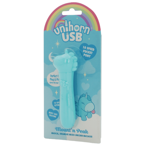 Karma Lilac Unihorn USB (Blue) – Compact Rechargeable Silicone Vibrating Bullet > Vibrators > Ladies > Clitoral Vibrators and Stimulators