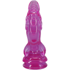Crystal Jellies Mythical Invader 8.5 Inch Suction Cup Dildo Purple, front view