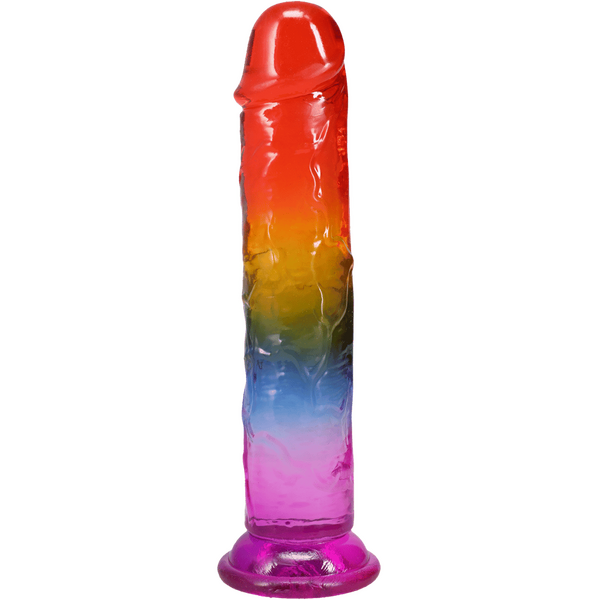 Crystal Jellies Rainbow Dong 8.5 Inch, front view
