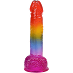 Doc Johnson Crystal Jelly - 8.5 Inch Flexible Cock With Balls > Dildos > Realistic Dildos