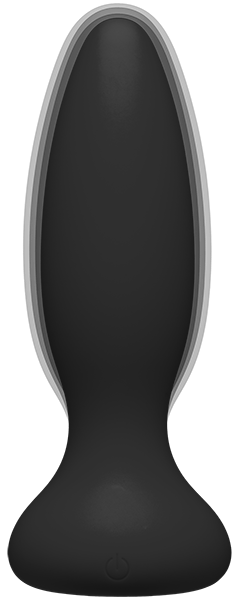 Vibe - Experienced - Rechargeable Silicone Anal Plug With Remote (Black) > Anal Range > Vibrating Butt Plugs
