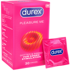 Durex Pleasure Me Ribbed and Dotted Condoms 30 Pack Textured Condom Pack One Size > Essentials > Condoms