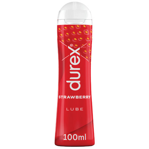 Durex Strawberry Lube – 100ml Flavored Personal Lubricant One Size > Lube > Flavoured
