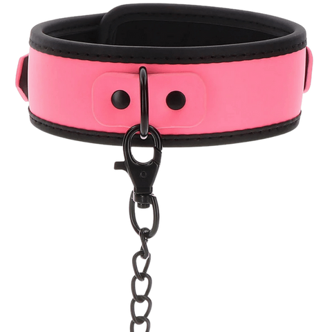Taboom Glow In The Dark Collar And Chain Leash – BDSM Collar And Leash Set > Bondage Gear > Collars & Leashes
