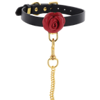 Taboom Wild Roses Collar and Leash – Faux Leather BDSM Accessories > Bondage Gear > Collars & Leashes