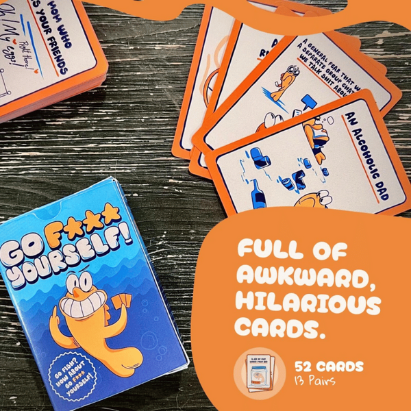 Go Fish Card Game – Adult Humor Party Game with Outrageous Offensive Prompts > Novelties > Card Games