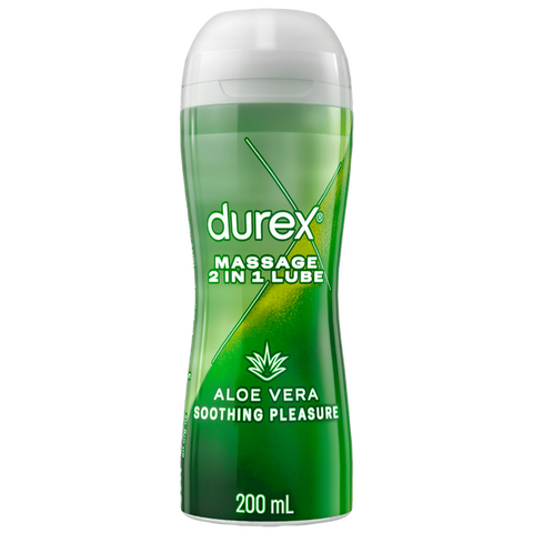 Durex Play 2in1 Aloe Vera Massage Gel – 200ml Massage Lubricant One Size > Essentials > Massage Oil