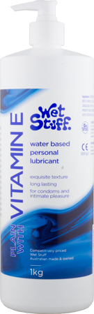 Wet Stuff Plain With Vitamin E Pump – Water-Based Lubricant 1kg > Lube > Water Based