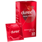 Durex Thin Feel Regular Fit Condoms – 10 Pack Thin Condoms One Size > Essentials > Condoms